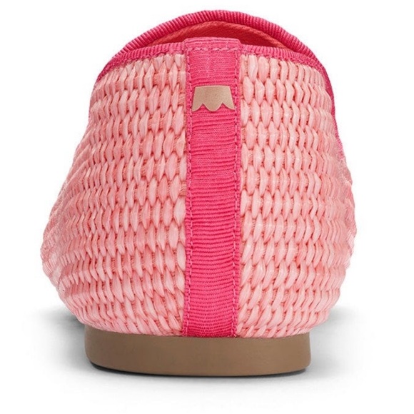 Birdies The Starling Flats in Lipstick Raffia Size 10 - Picture 6 of 13